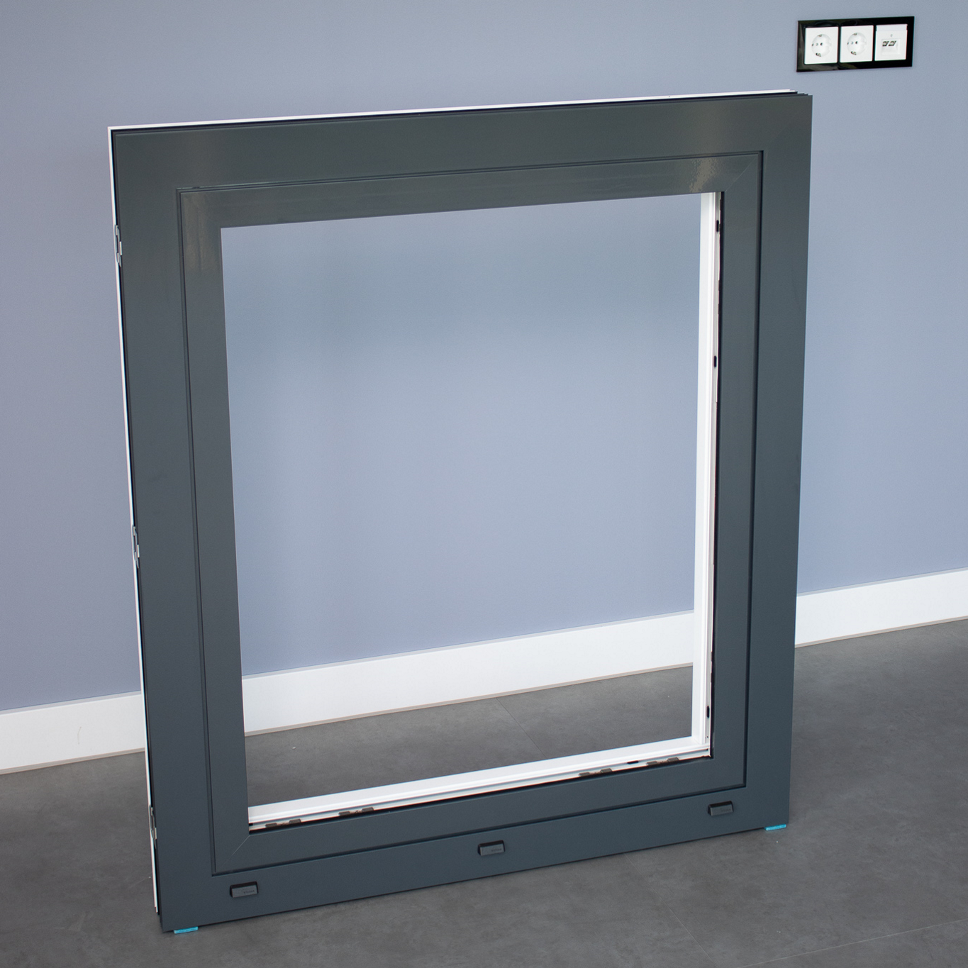 Brandschutzfenster Wicona Wicline 75FP EI30 Zelenka Brandschutztechnik F30 Außenansicht