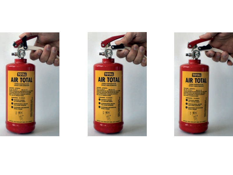 Air Total Halon Feuerlöscher Bedienung