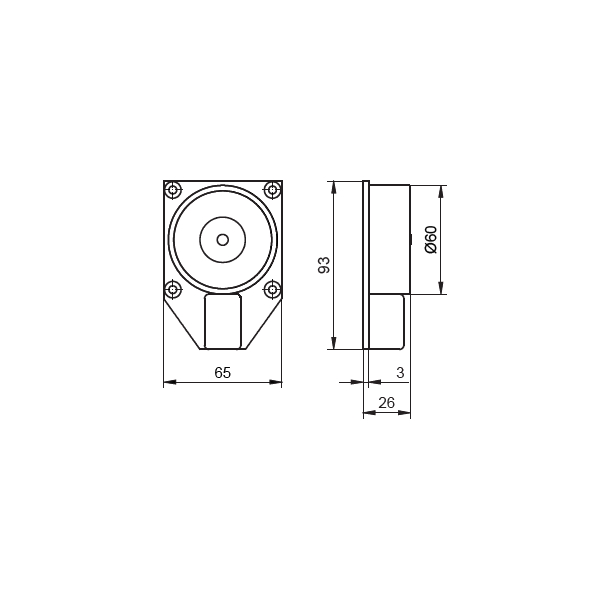 HEKATRON Türhaftmagnet THM 425