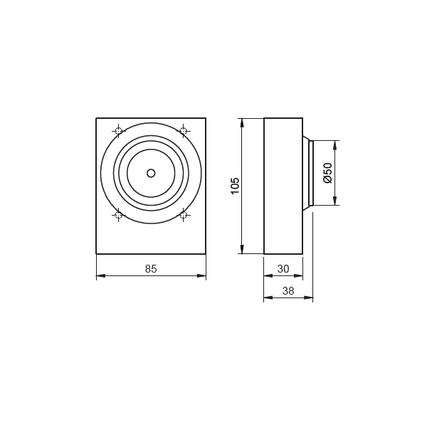 HEKATRON Türhaftmagnet THM 433