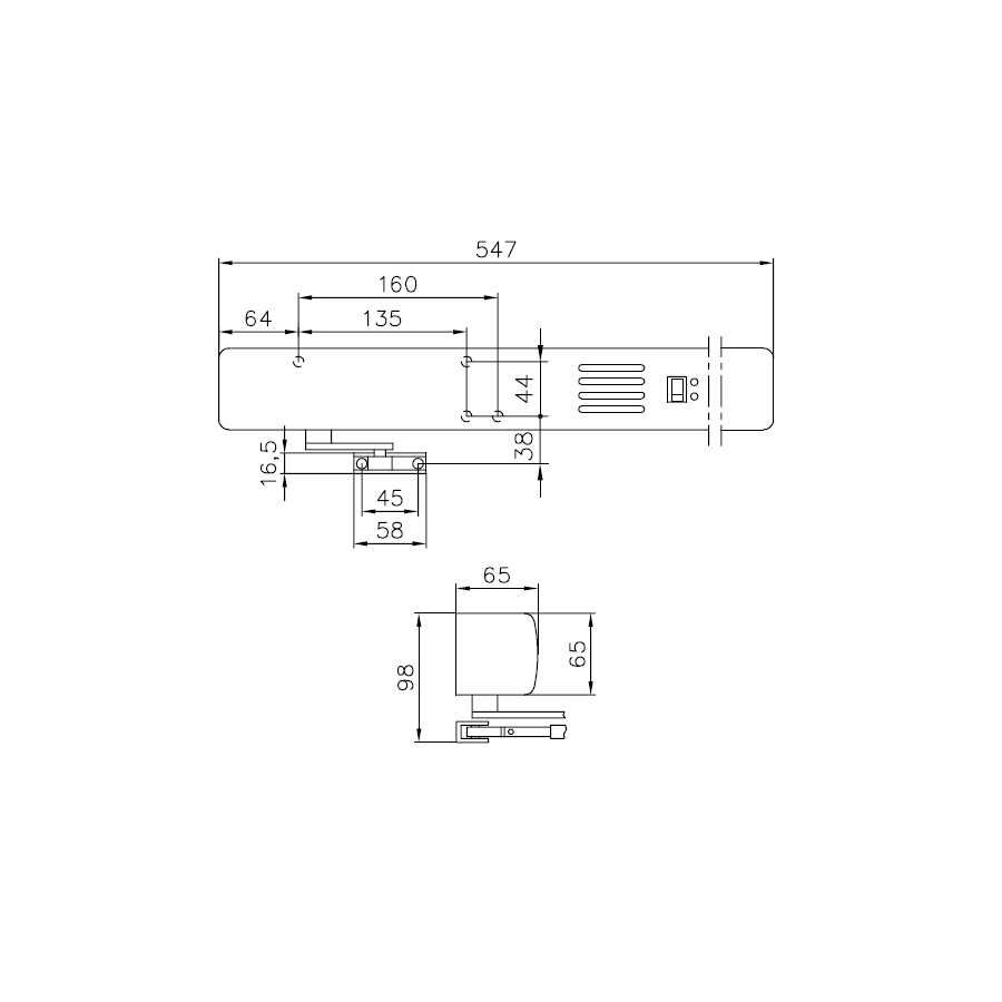 GEZE Obentürschließer TS 4000 R