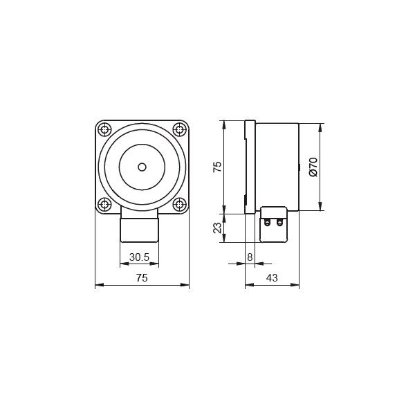 HEKATRON Türhaftmagnet THM 425-1